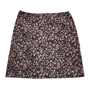 Loft velvet floral skirt Size 0P